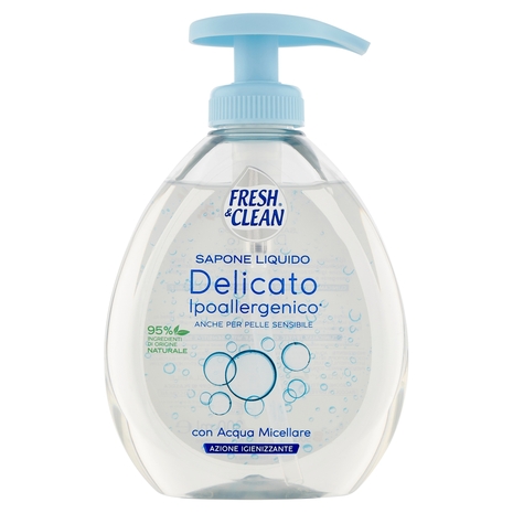 Fresh & Clean Sapone Liquido Delicato con Acqua Micellare 300 ml